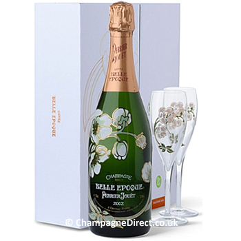 Perrier Jouet Belle Epoque 2004 75cl Glass Pack 