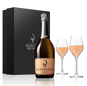 Billecart-Salmon Le Rosé 75cl + 2 Glasses Set