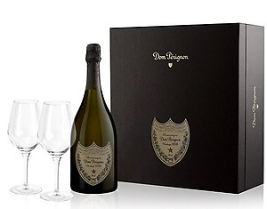 Dom Pérignon Vintage 2008 75cl + 2 Glasses Gift Set