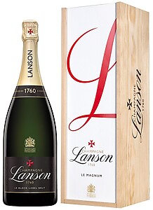 Lanson Black Label Brut NV Magnum (1.5 ltr) in Wood Box