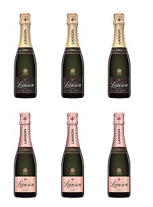 Lanson Champagne Half Bottles Mixed Case (6 x 37.5cl)