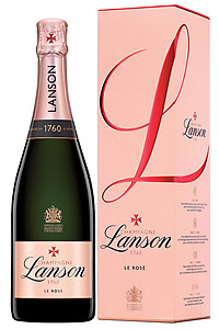 Lanson Rose Label NV 75cl in Gift Box