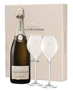 Louis Roederer Collection 243 75cl + 2 Glasses Gift Set