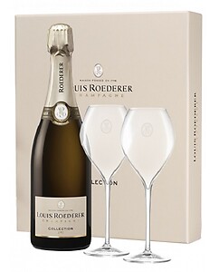 Louis Roederer Collection 245 75cl + 2 Glasses Gift Set