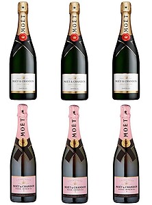 Moet & Chandon Champagne Mixed Case (6 x 75cl)