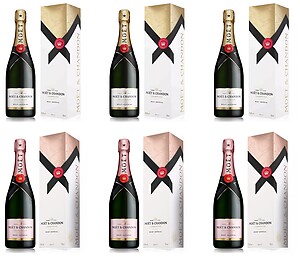 Moet & Chandon Mixed Case 6 x 75cl (Gift Box) Moet & Chandon Mixed Case 6 x 75cl (Gift Box)