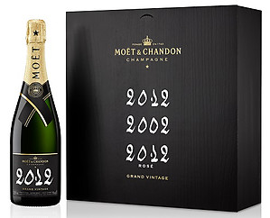 Moet & Chandon Grand Vintage Trilogy (2012, 2002, 2012 Rose) 3 x 75cl