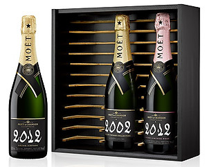 Moet & Chandon Grand Vintage Trilogy (2012, 2002, 2012 Rose) 3 x 75cl