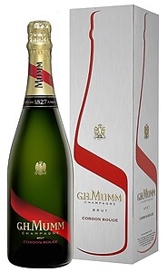 Mumm Cordon Rouge Brut NV 75cl in SILVER Gift Box