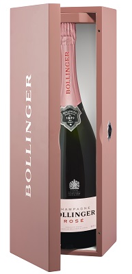 Bollinger Rose NV Jeroboam (3 ltr) in Pink Wood Box