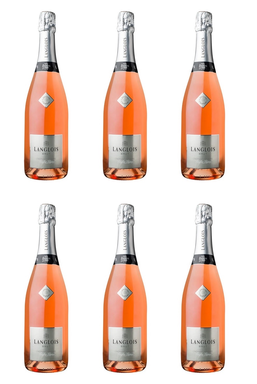 Langlois Chateau Cremant de Loire Rose 75cl (classic label) - CASE DEAL