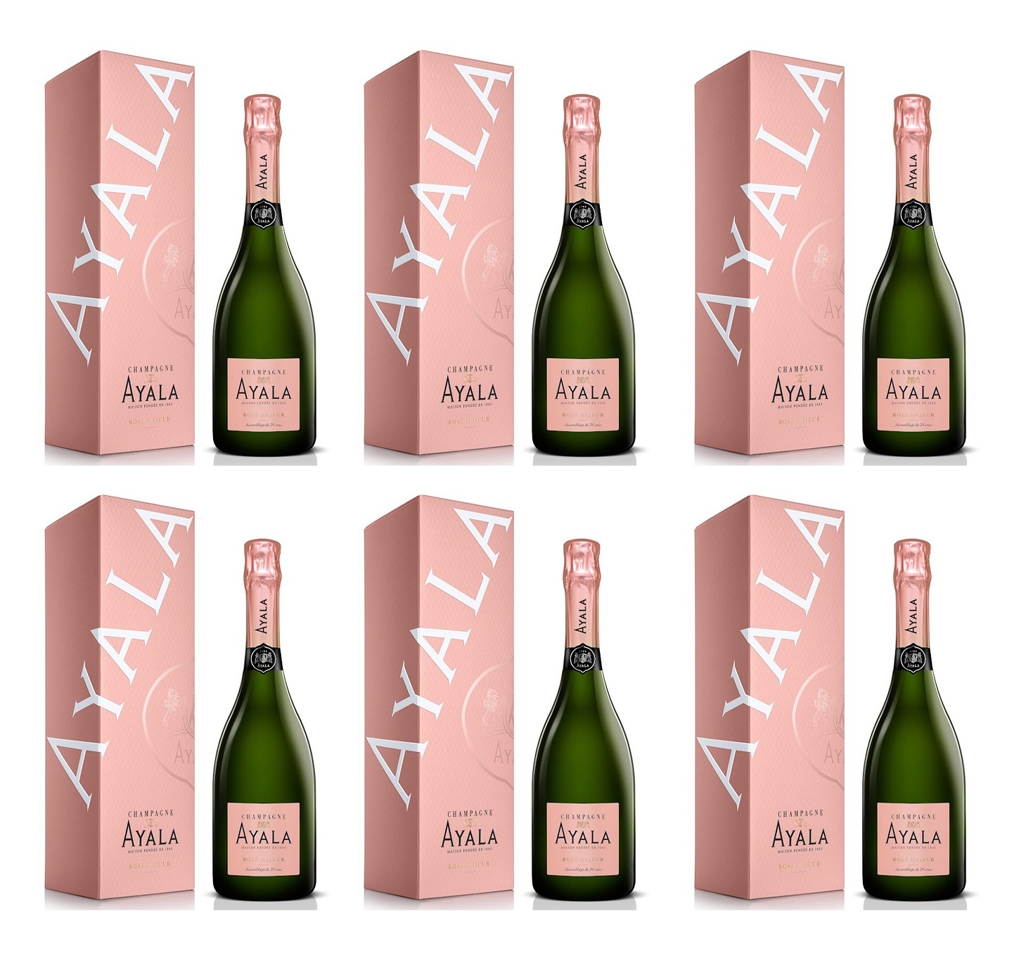 Ayala Rose Majeur NV 6 X 75cl - CASE DEAL