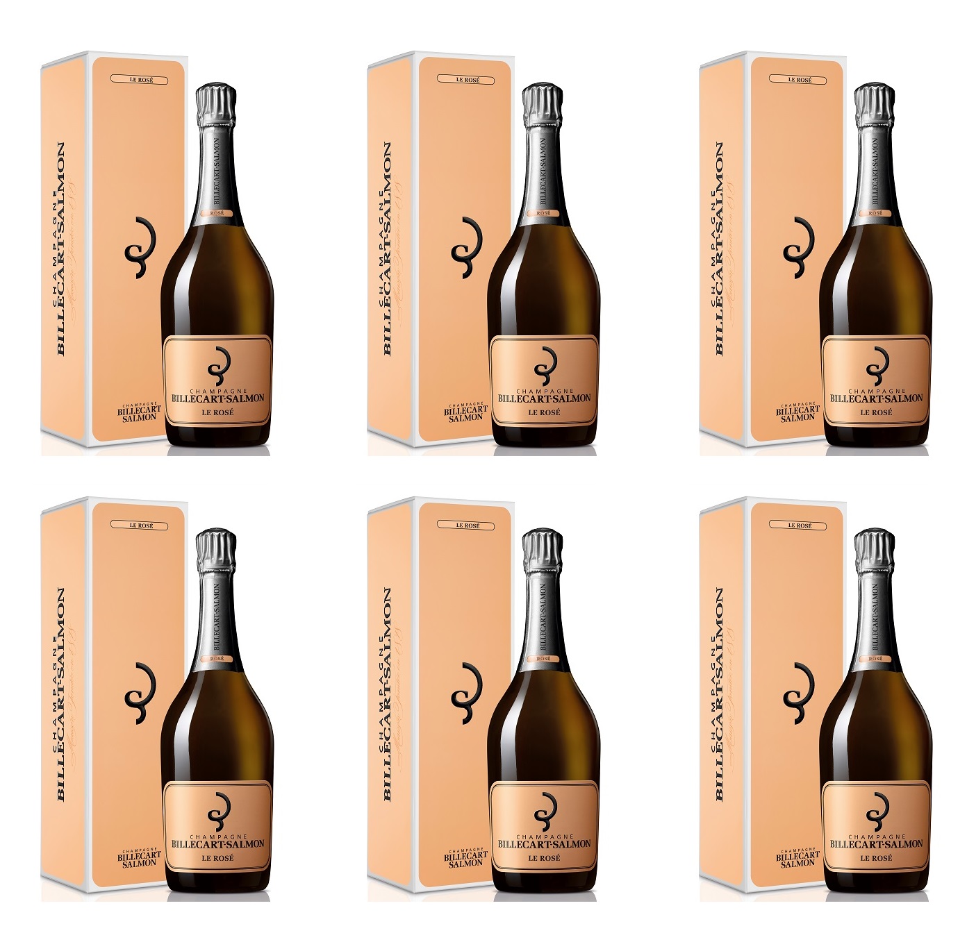 Billecart-Salmon Le Rose 6 x 75cl - CASE DEAL (Gift Box)