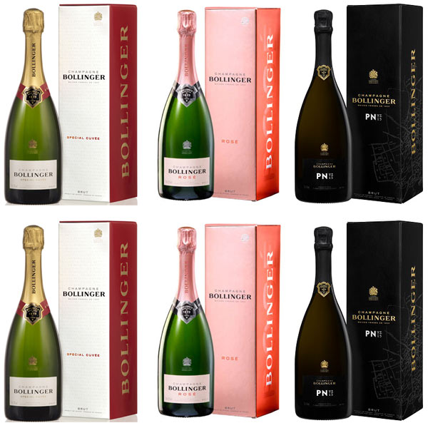 Bollinger Champagne Luxury Mixed Case (6 x 75cl)