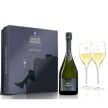 Charles Heidsieck Brut Reserve NV 75cl - Armchair Glass Pack