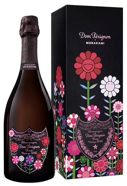 Dom Pérignon x Takashi Murakami Vintage Rose 2010 75cl in Gift Box