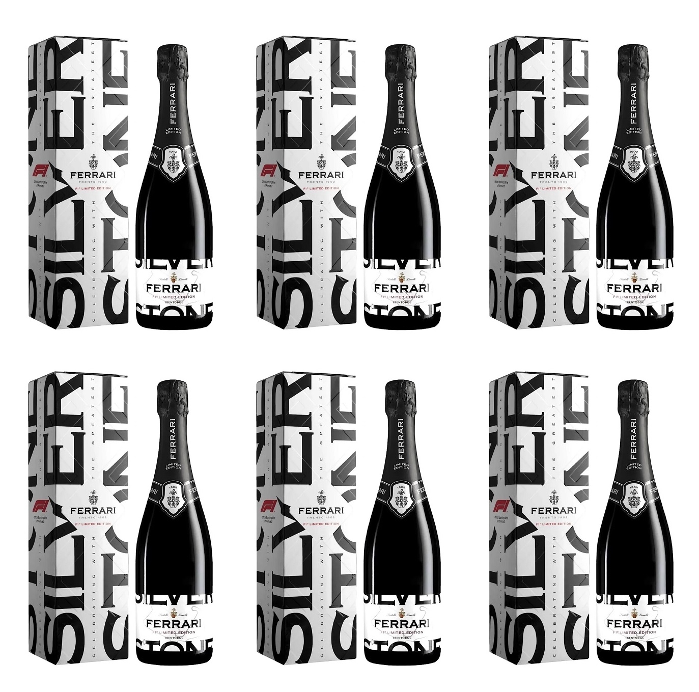 Ferrari F1 Silverstone Blanc de Blancs 6 X 75cl - CASE DEAL