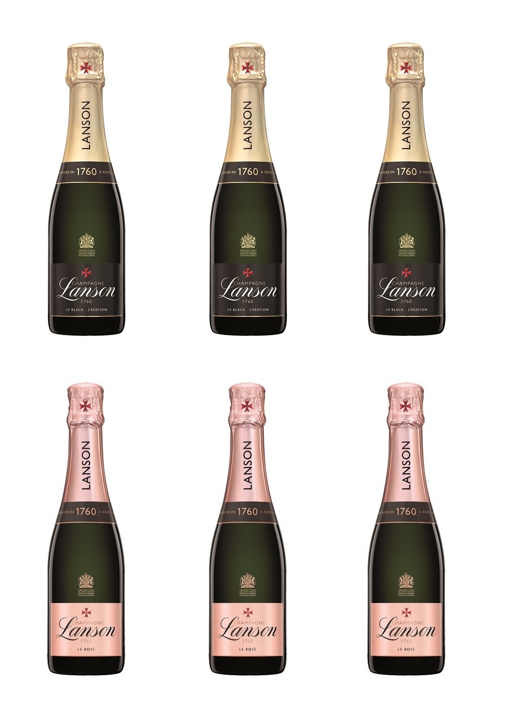 Lanson Champagne Half Bottles Mixed Case (6 x 37.5cl)
