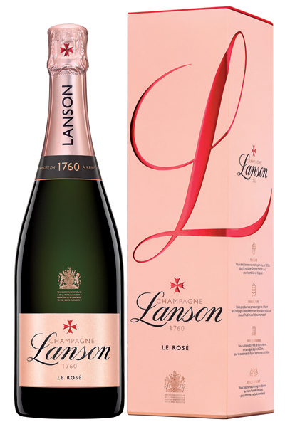 Lanson Rose Label NV 75cl in Gift Box