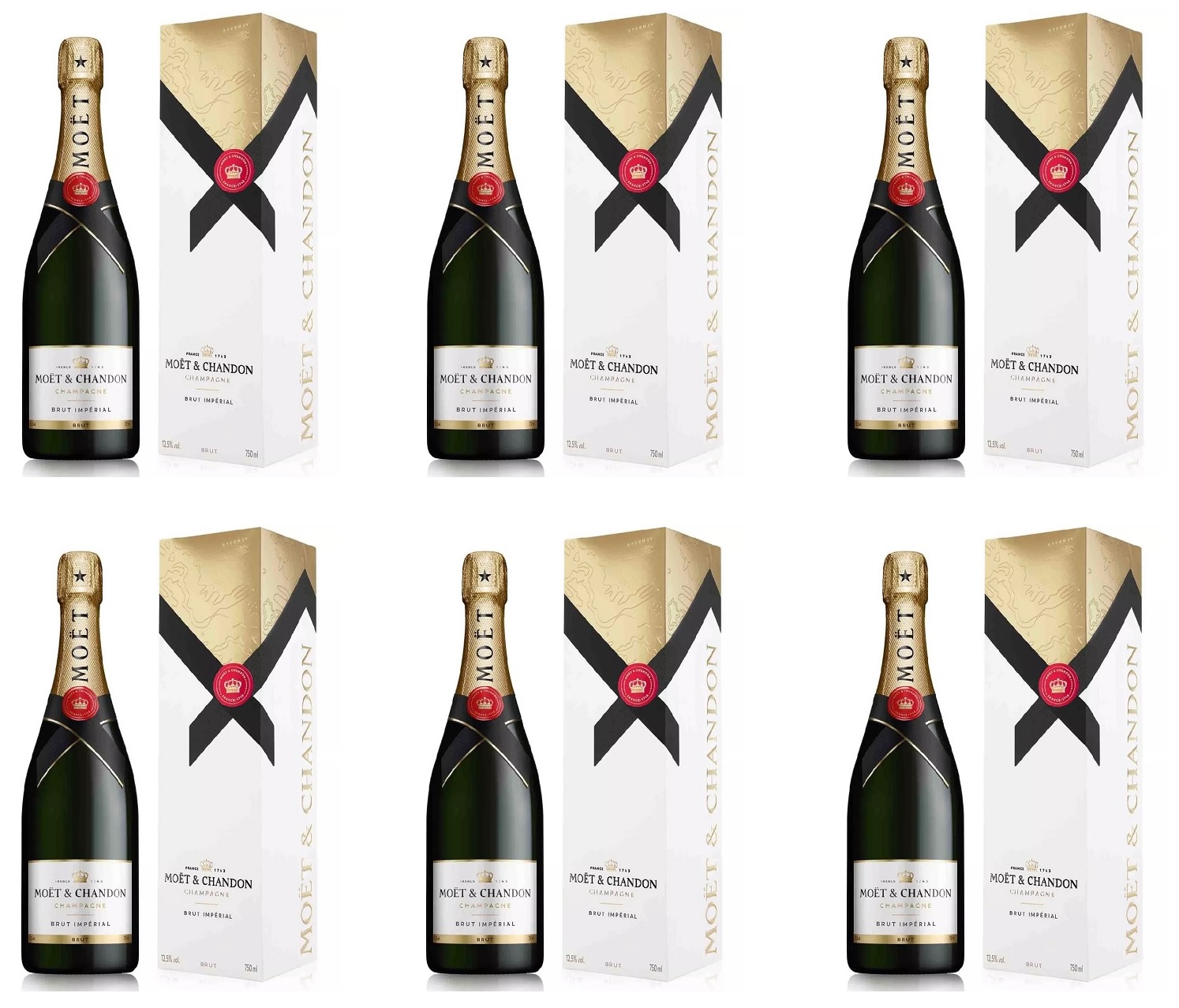 Moet & Chandon Impérial Brut NV 6 X 75cl - CASE DEAL (Gift Box)