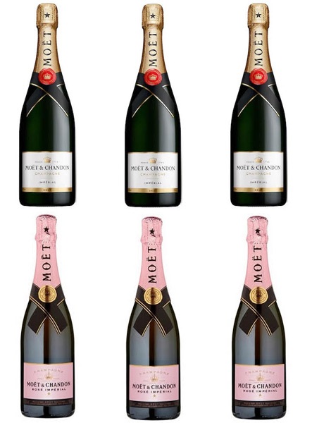 Moet & Chandon Champagne Mixed Case (6 x 75cl)