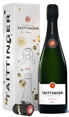 Taittinger Brut Reserve NV 75cl + Taittinger Stopper