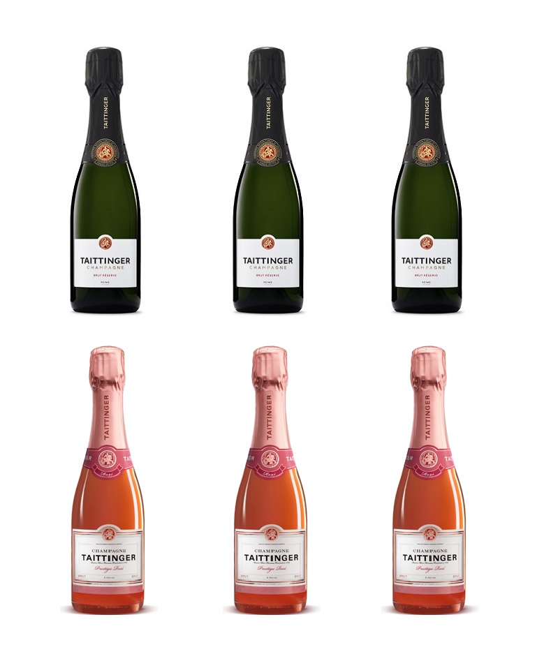 Taittinger Champagne Half Bottles Mixed Case (6 x 37.5cl)