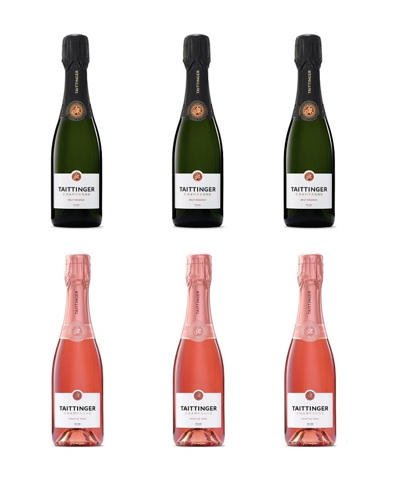 Taittinger Champagne Half Bottles Mixed Case (6 x 37.5cl)