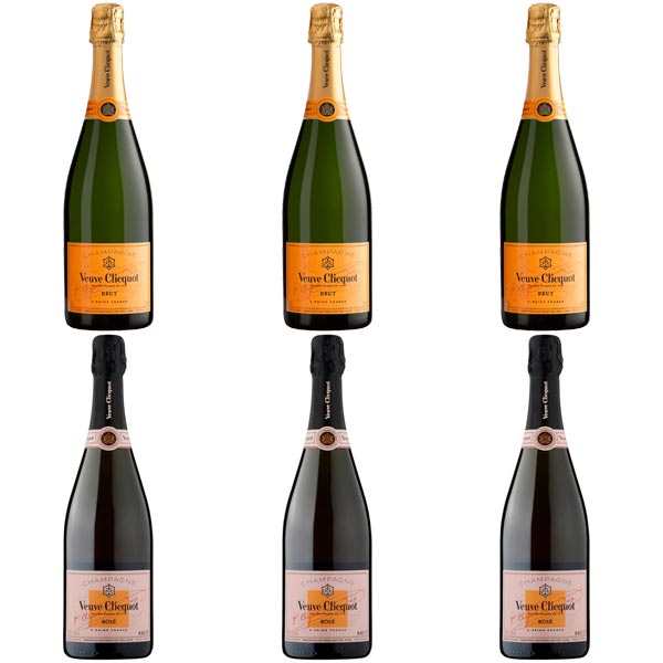 Veuve Clicquot Champagne Mixed Case (6 x 75cl)