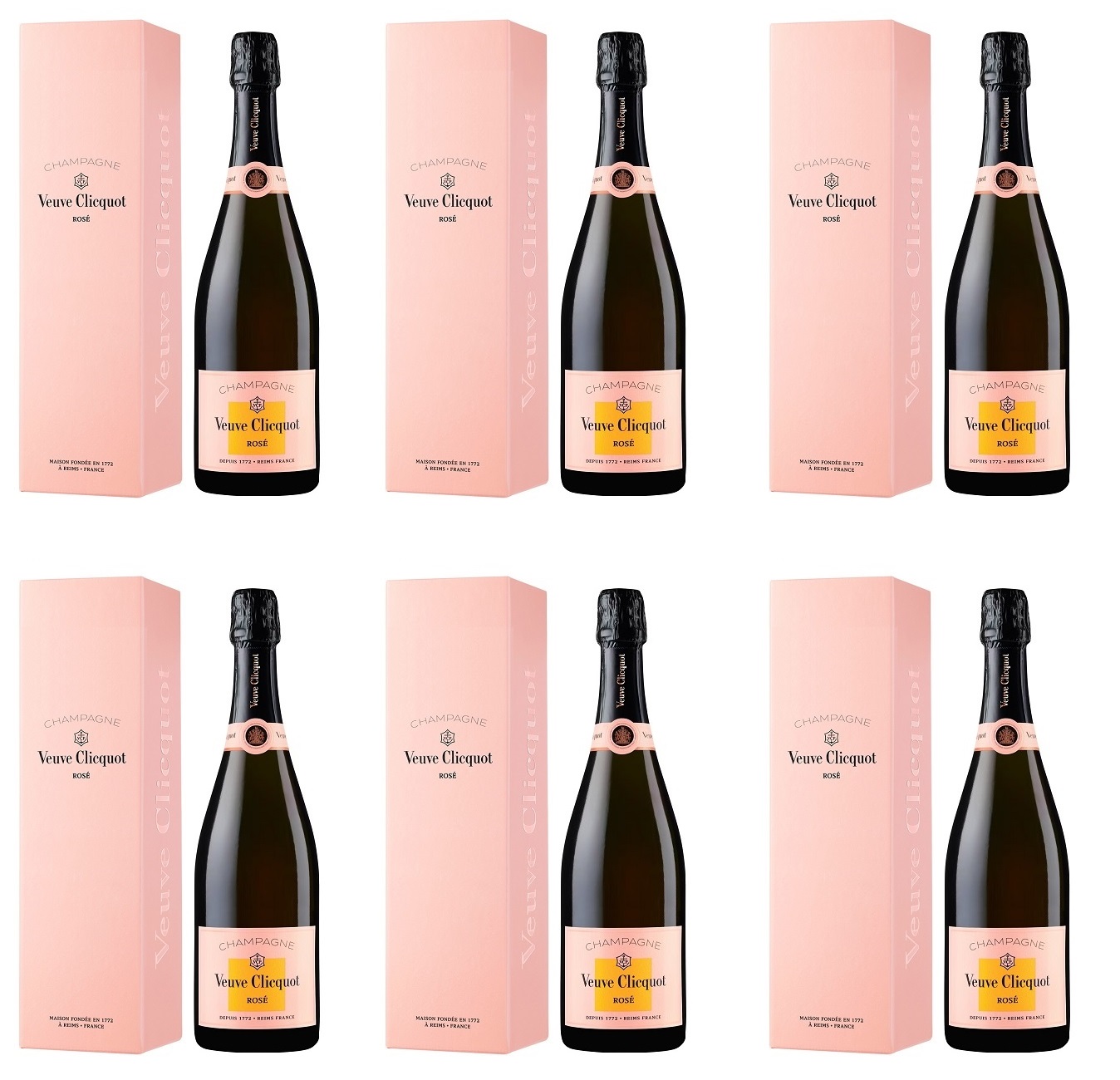 Veuve Clicquot Rose 6 X 75cl - CASE DEAL (Gift Box)